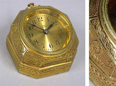 Lot 1238 - Tiffany Studios Gilt-Bronze Desk Clock In the...