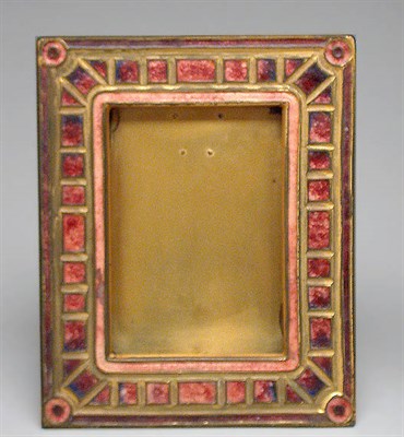 Lot 1239 - Tiffany Furnaces Enameled Bronze Picture Frame...