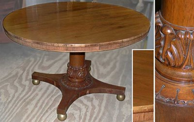 Lot 376 - Regency Rosewood Center Table