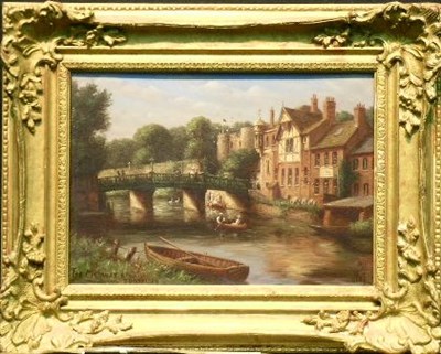 Lot 13 - British School 20th Century THE MEDWAY AT...