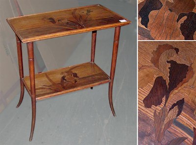 Lot 1185 - Art Nouveau Marquetry Inlaid Mahogany Side...