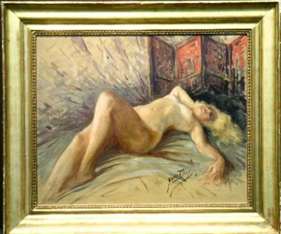Lot 67 - Yves They Belgian, 20th century NUDE IN REPOSE...