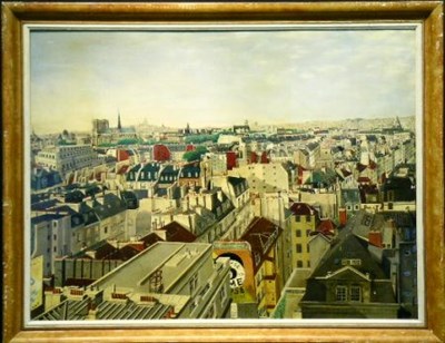 Lot 62 - French School 20th Century ROOFTOPS OF PARIS...