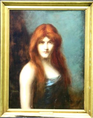 Lot 48 - Attributed to Jean-Jacques Henner RED HEADED...