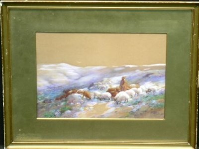 Lot 58 - Mary E. Hird 20th Century THE SHEPHERD Signed...