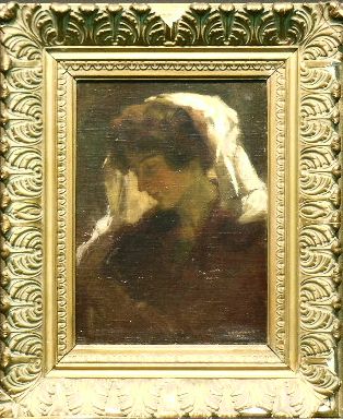 Lot 75 - Karoly Krusnyak Hungarian, 1889-1960 VEILED...