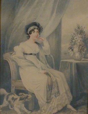 Lot 8 - H. Harding PORTRAIT OF JANE PORTER WITH...