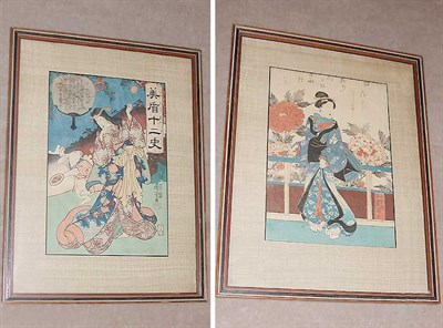 Lot 350 - Two Japanese Color Woodcuts