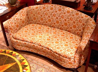 Lot 529 - Upholstered Mahogany Sofa Schmieg & Kotzian.