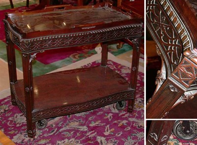 Lot 187 - Georgian Style Mahogany Tray Top Tea Cart...