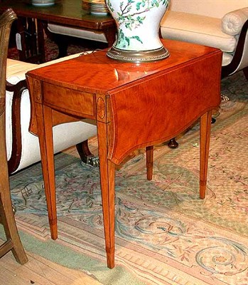 Lot 445 - Regency Style Satinwood and Tulipwood Pembroke...
