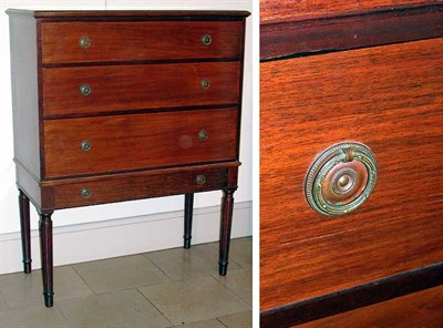 Lot 274 - Mahogany Chest on Stand Schmieg & Kotzian.