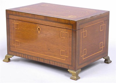 Lot 512 - Edwardian Brass and Inlaid Satinwood Gentleman'...