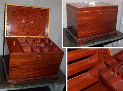 Lot 382 - Georgian Style Mahogany Sewing Box Frederick...