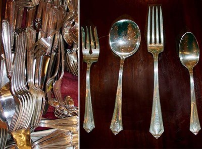Lot 308 - Gorham Silver Flatware Service Together with...