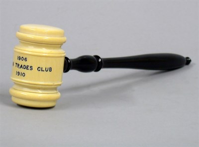 Lot 406 - Ebony and Ivory Gavel Schmieg & Kotzian. In a...