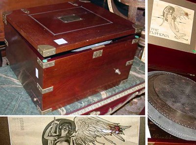 Lot 722 - Euphonia Brass Bound Mahogany Cased Disk Music...
