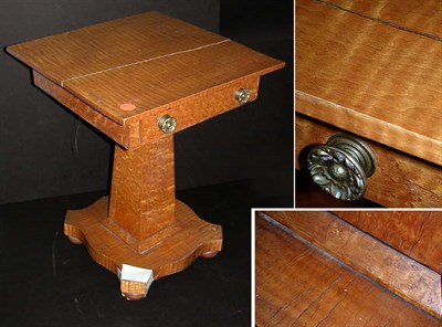 Lot 121 - Classical Maple One-Drawer Stand 19th Century...
