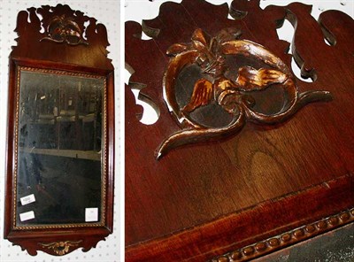 Lot 250 - Chippendale Style Mahogany Mirror With a...