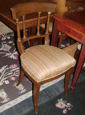 Lot 191 - Set of Six Neoclassical Style Fruitwood Dining...