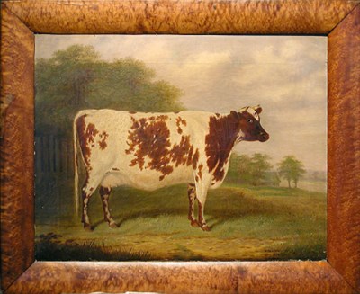 Lot 237 - E. Brown British, 19th century COW IN A...