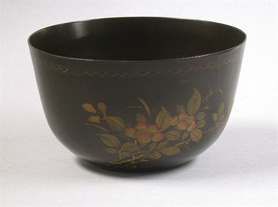 Lot 264 - Asian Black Lacquered and Gilt Decorated Bowl