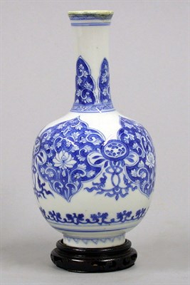 Lot 408 - Chinese Blue and White Porcelain Vase Together...
