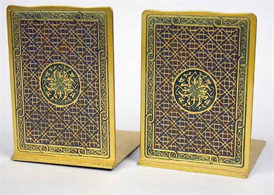 Lot 1291 - Pair of Tiffany Studios Gilt and Polychrome...