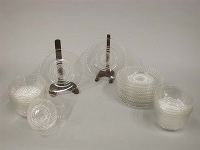 Lot 795 - Lalique Glass Partial Dessert Service In the...