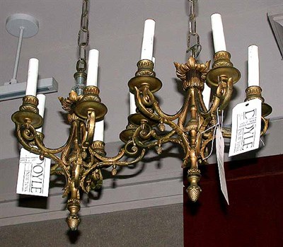 Lot 429 - Pair of Continental Gilt-Bronze Four-Light...
