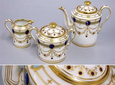 Lot 308 - Dresden Porcelain Tea Service Comprising a...