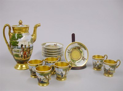 Lot 318 - Paris Porcelain Tea Service Comprising a...