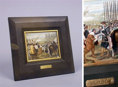 Lot 381 - Framed Miniature Watercolor on Ivory Depicting...