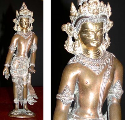 Lot 254 - Thai Bronze Figure