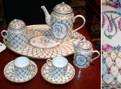 Lot 257 - Sevres Style Porcelain Tete a Tete Together...