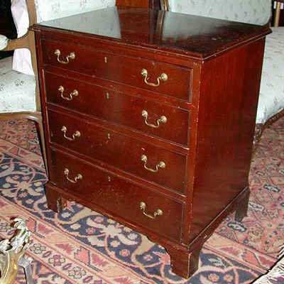 Lot 386 - Georgian Style Mahogany Diminutive Chest of...