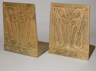 Lot 1266 - Pair of Tiffany Studios Gilt-Bronze Bookends...