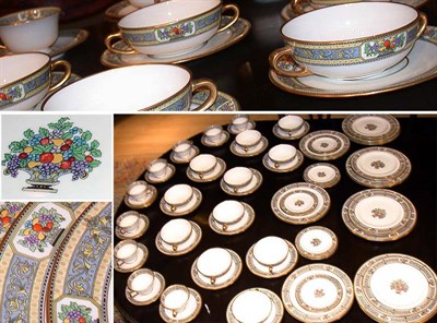 Lot 261 - Gilt and Floral Decorated Porcelain Dinner...