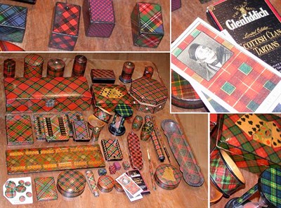 Lot 211 - Miscellaneous Group of Tartan Lacquered Articles