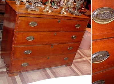 Lot 130 - Federal Style Cherry Chest of Drawers