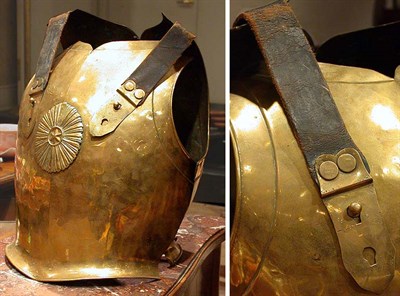 Lot 133 - Continental Brass Breast Plate