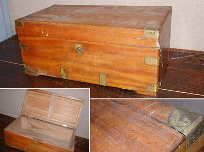 Lot 117 - Regency Style Brass Bound Camphor Wood...