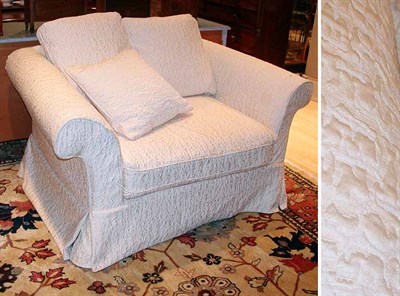 Lot 113 - Overupholstered Armchair