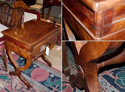 Lot 437 - Empire Style Mahogany Mahogany Dressing Table