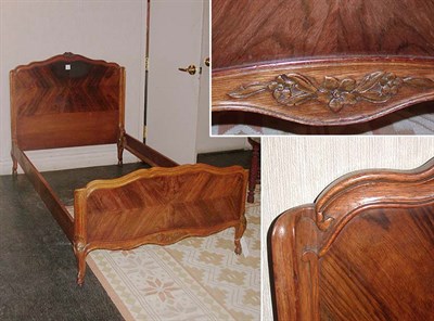 Lot 157 - Pair of Louis XV Style Rosewood Beds