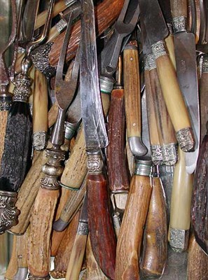 Lot 309 - Miscellaneous Group of Bone and Wood Handled...
