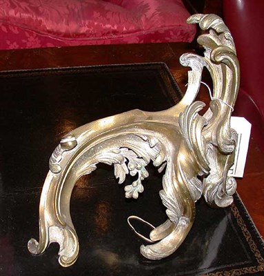 Lot 144 - Pair of Louis XV Style Brass Chenets