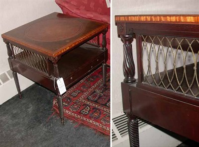 Lot 188 - Georgian Style Mahogany Two-Tier Side Table