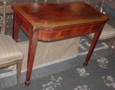 Lot 189 - Mahogany Fold-Over Extension Dining Table