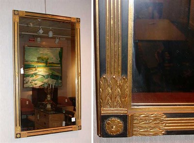 Lot 206 - Neoclassical Style Painted and Parcel Gilt Mirror